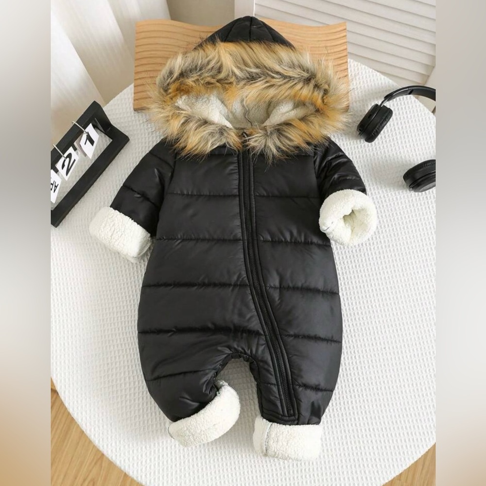 Cozy Black and White Kids One Piece